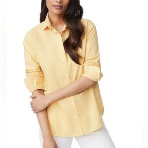 J. McLaughlin Gingham Yellow Shirt Size S